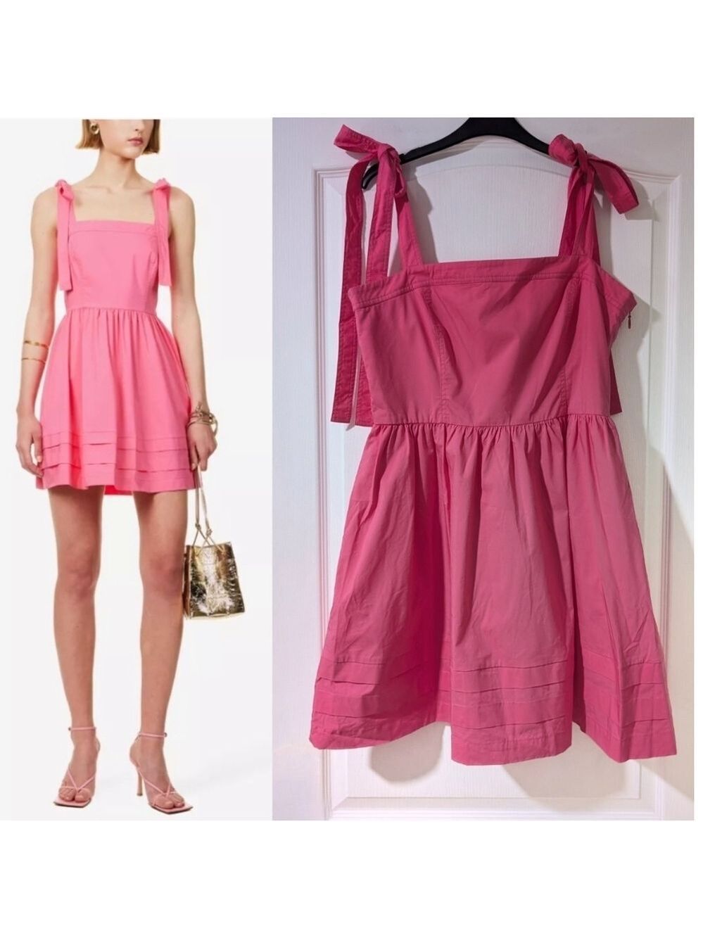 Jonathan Simkhai | Kammy Tie-Strap Mini Dress In Azalea Pink